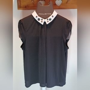 Elle Black and White Blouse